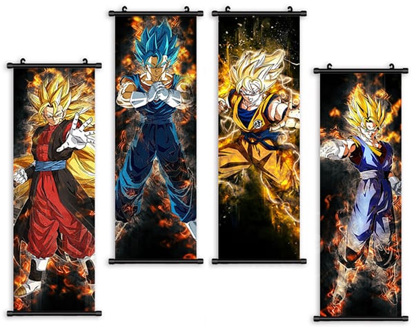 Tranh vải treo tường hình nhân vật anime Dragon Ball 7 Viên Ngọc Rồng