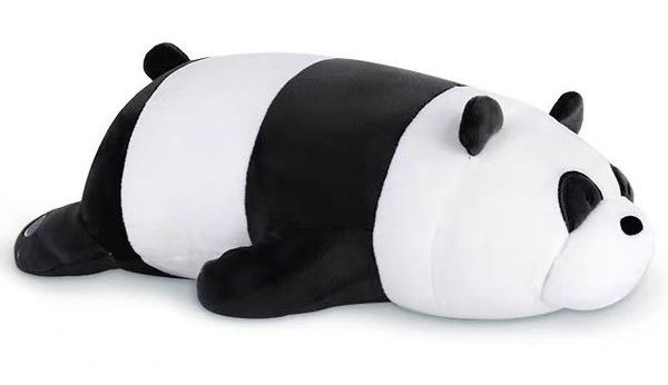 Gấu bông Grizzly - We Bare Bears 50cm đồ chơi gấu trúc trắng đen đẹp mắt dễ thương êm ái quà tặng cho bé nhỏ trẻ em người lớn bạn bè người yêu gối kê đầu trang trí sofa giường ngủ