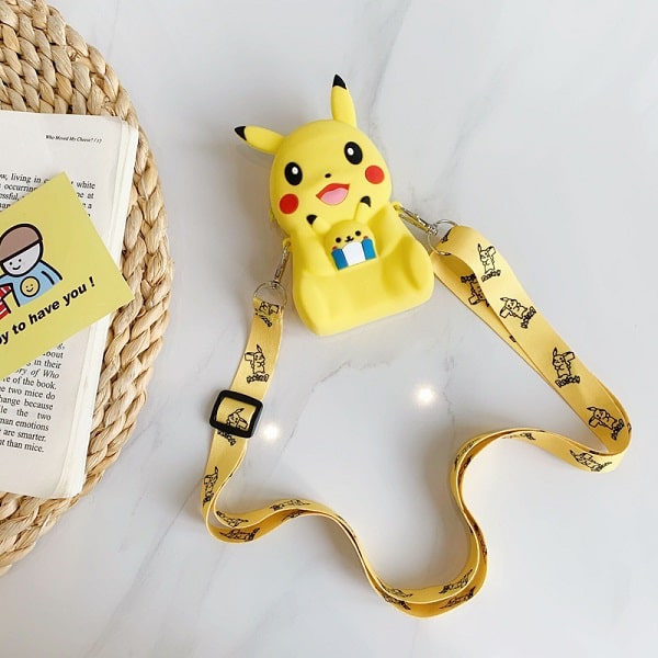 Túi đeo chéo hình Pokemon Pikachu đáng yêu