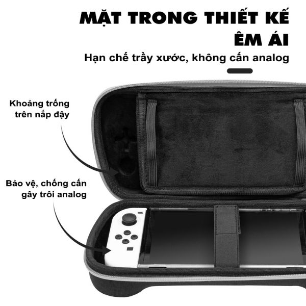 Túi đựng máy Switch OLED chuyên dụng cho Joy-con Grip nhỏ gọn