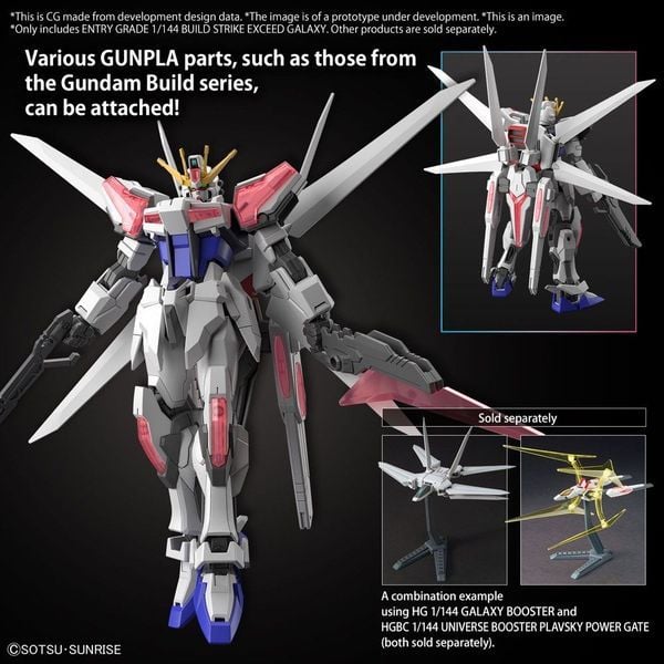 tùy biến robot Build Strike Exceed Galaxy Entry Grade 1/144 gundam