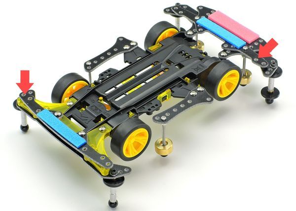 tuy biến Xe đua Tamiya Mini 4WD Neo VQS Advance Pack 95598