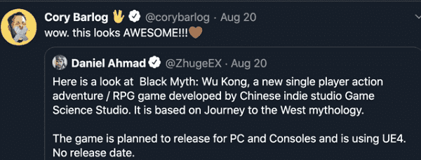 Twitter Black Myth Wukong