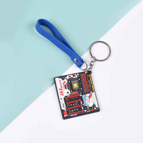 Móc khóa bo mạch PC cao su 3D với chi tiết thiết kế tỉ mỉ màu sắc bắt mắt đang có bán tại nShop