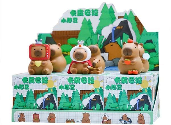Mua Mô Hình Hộp Mù Capybara Suối Nước Rừng Thông Blind Box mở random nhân phẩm siêu vui