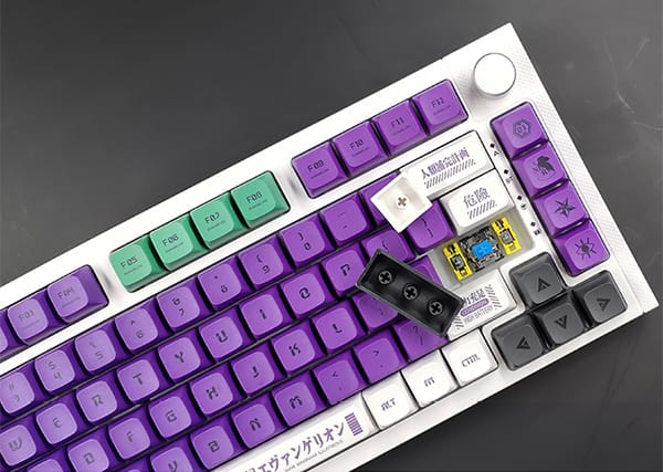 Cửa hàng chuyên mua bán phụ kiện phím cơ Evangelion Unit-01 White Purple keycap rẻ nhất