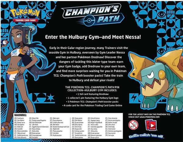 cửa hàng bán bài Pokemon Hulbury Gym Champions Path Pin Collection real