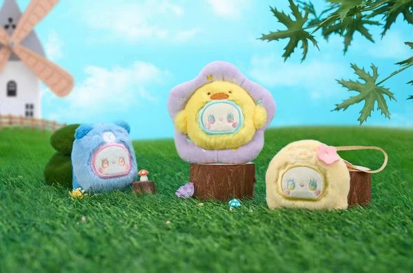 Hộp mù đồ chơi Lucky Emma Rua Rua Zoo Scented Plush Keychain Blind Box thiết kế đáng yêu xinh xắn