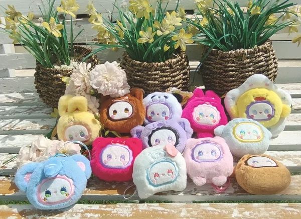 Hộp mù đồ chơi Lucky Emma Rua Rua Zoo Scented Plush Keychain Blind Box thiết kế đáng yêu xinh xắn