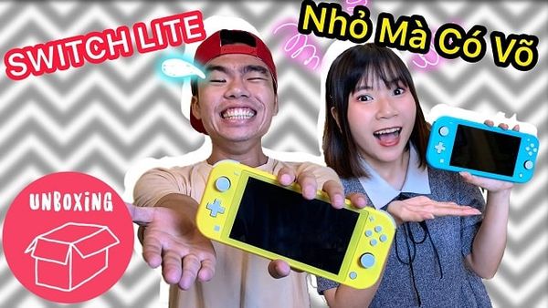 unbox Nintendo Switch Lite tại Việt Nam