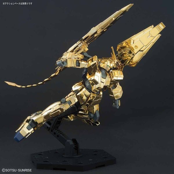 review RX-0 Unicorn Gundam 03 Phenex Unicorn Mode Narrative Ver. Gold Coating HGUC