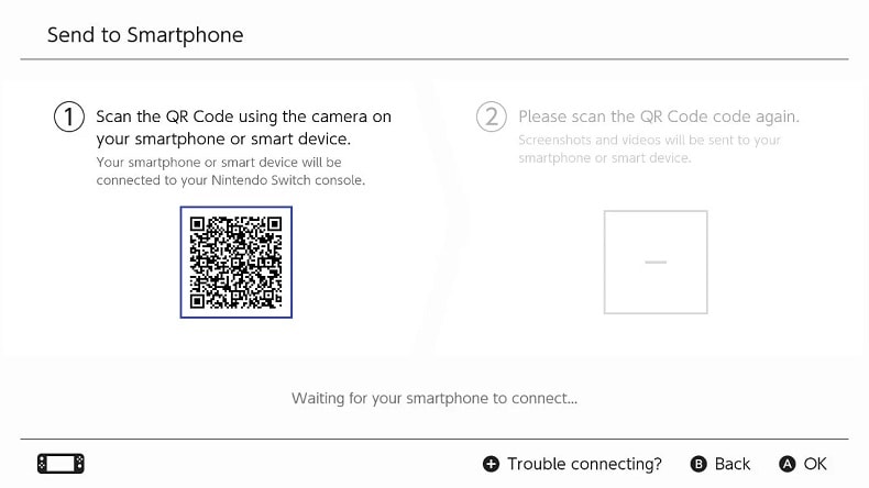 Update Nintendo Switch Send to Smartphone