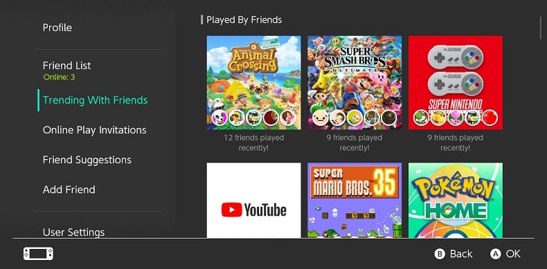 Update Nintendo Switch Trending Game