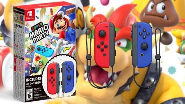Joy-Con Controller Set Red Blue kèm game Super Mario Party gồm game và tay cầm hai màu độc đáo đang có tại nShop