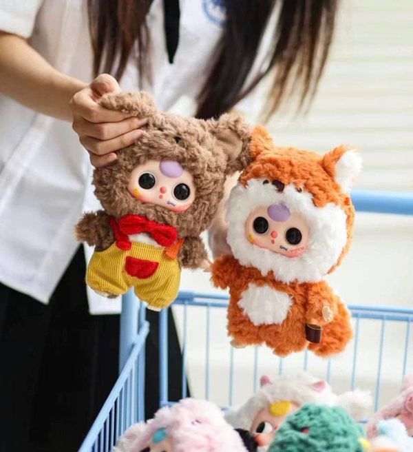 Búp bê Baby Three Big Cute Plush Pendant Blind Box dễ thương mua trang trí bàn học làm việc kệ sách