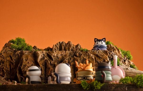 MegaHouse Hộp Mù MEGA CAT PROJECT NARUTO Shippuden Naruto Ver. Break out！Fourth Great Ninja War mở ra những mô hình xinh xắn