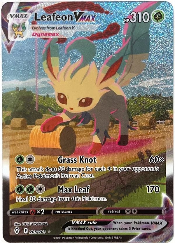 Leafeon VMAX 205 203 thẻ Pokemon VMAX hiếm giá trị cao đang chờ bạn sở hữu đừng bỏ lỡ cơ hội sưu tập của mình