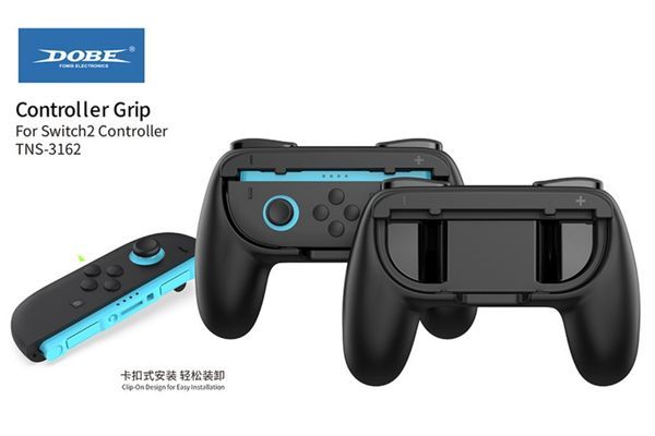 Tay cầm Handgrip Joy-con Nintendo Switch 2 Black DOBE TNS-3162 Có Thiết Kế Thông Minh, Chống Mỏi Tay Khi Sử Dụng