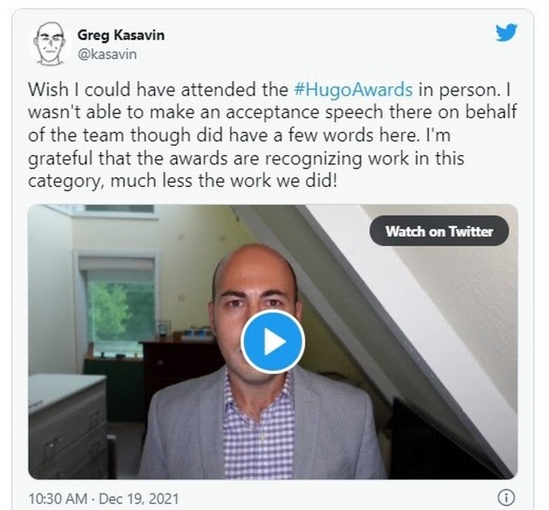 Hades đã vượt qua hàng loạt đối thủ nặng ký để đạt giải thưởng Hugo Awards 2021 lần này