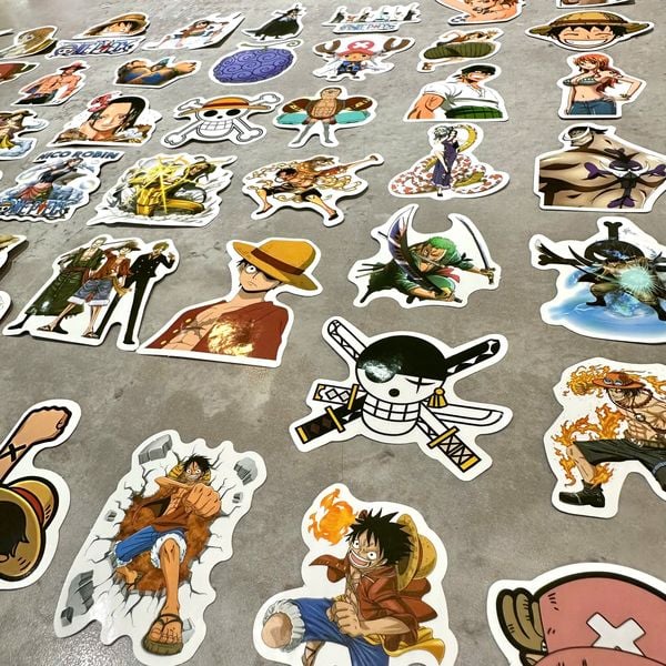 Hình dán sticker One Piece Vol 1 50 cái sản phẩm trang trí được nhiều học sinh, sinh viên săn đón