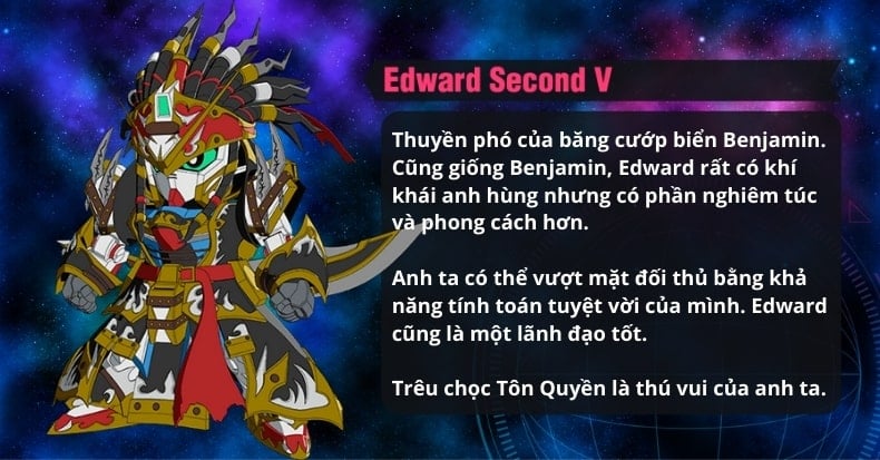 SD Gundam World Heroes - SDW Heroes -Series mới SD Gundam Đại danh tướng thế giới Edward Second V