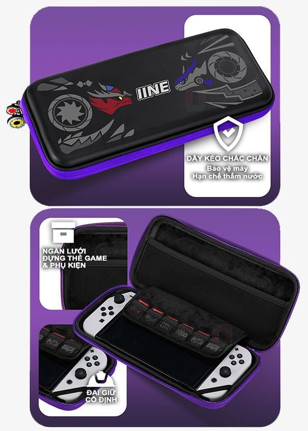 Mua bán Bóp đựng Nintendo Switch OLED loại cứng IINE - Pokemon Scarlet & Violet chính hãng giá rẻ