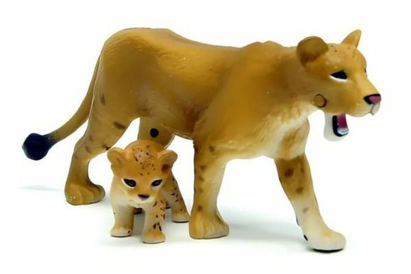 Mô Hình Ania AS-17 Lioness With Children - Sư Tử Cái Và Con Chính Hãng Takara Tomy