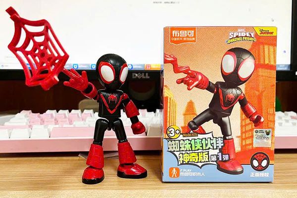 Đập hộp mô hình lắp ráp Spidey Amazing Friends Spider Miles Morales Model Kit Blokees 74802 cực đẹp