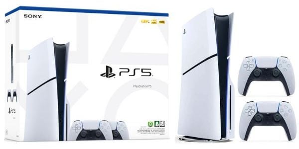 Máy chơi game PlayStation 5 Slim Dualsense Bundle hai tay cầm chính hãng Sony Việt Nam thiết kế cải tiến nhỏ gọn tích hợp nhiều công nghệ hiện đại