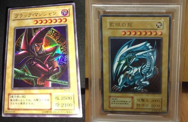 thẻ bài yugioh Dark Magician Blue Eyes White Dragon