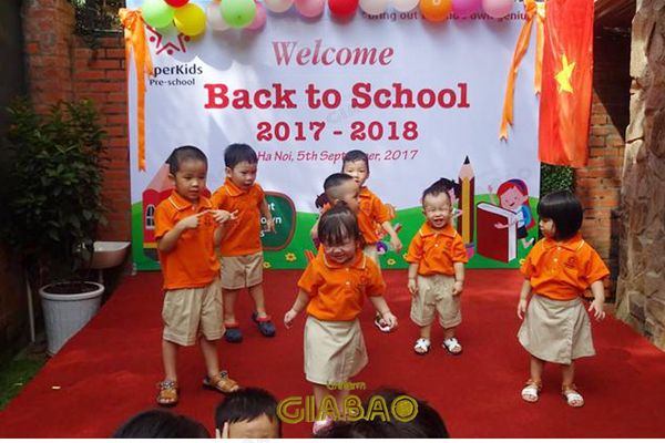 Đồng phục học sinh trường mầm non Superkid