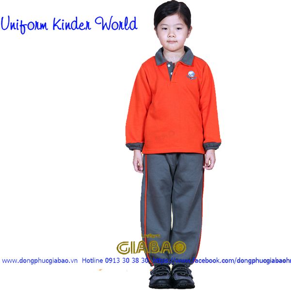 Mẫu Đồng phục học sinh trường quốc tế Kinderword