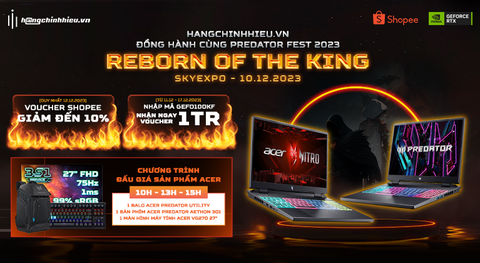 NHẬN QUÀ CỰC ĐÃ CÙNG HÀNG CHÍNH HIỆU TẠI PREDATOR FEST 2023