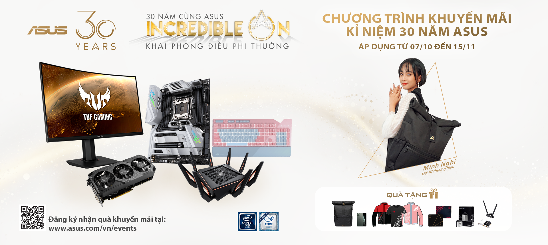 CHƯƠNG TRÌNH KHUYẾN MÃI KỶ NIỆM 30 NĂM THÀNH LẬP ASUS