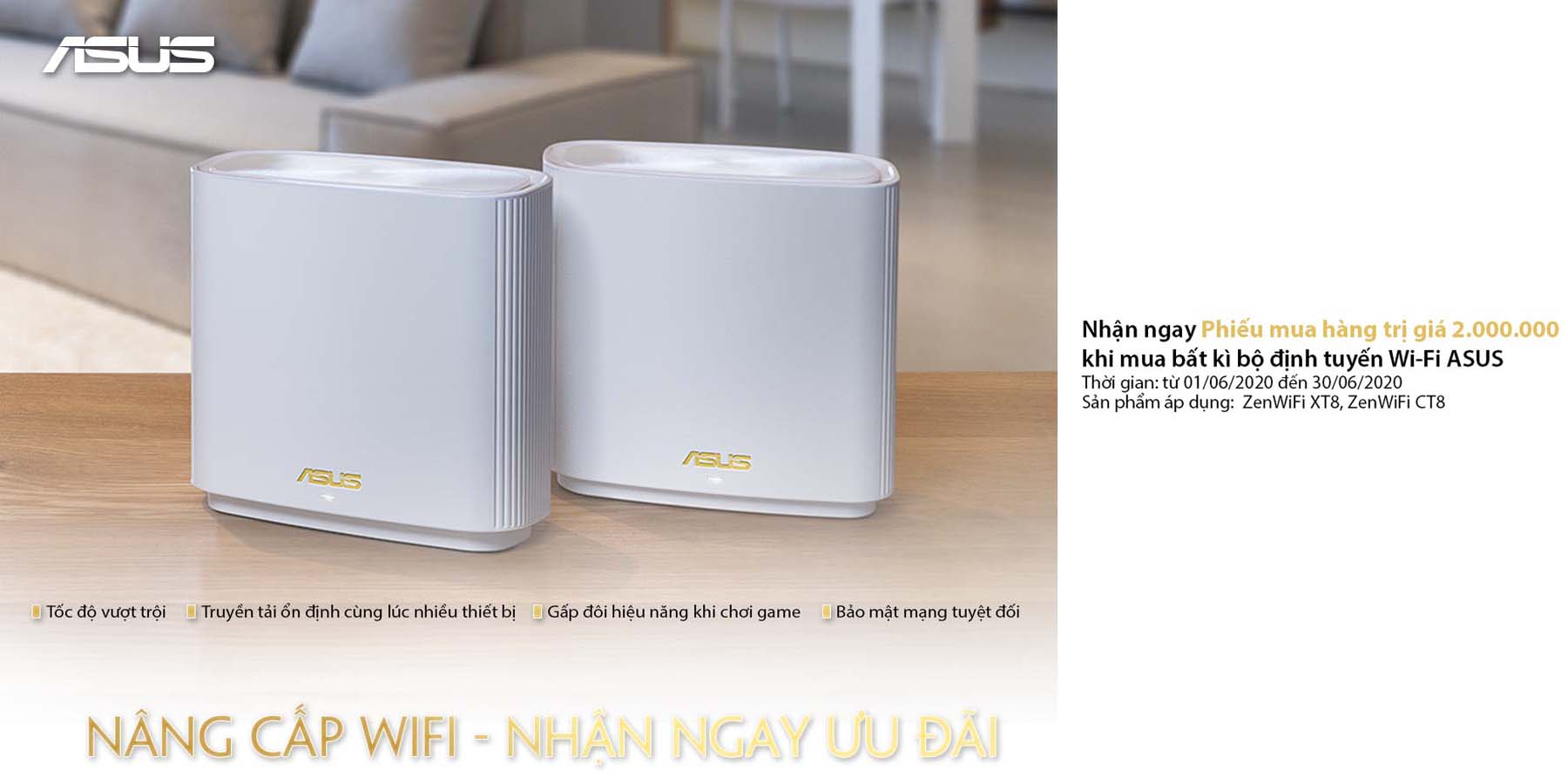 NÂNG CẤP WIFI - NHẬN NGAY ƯU ĐÃI