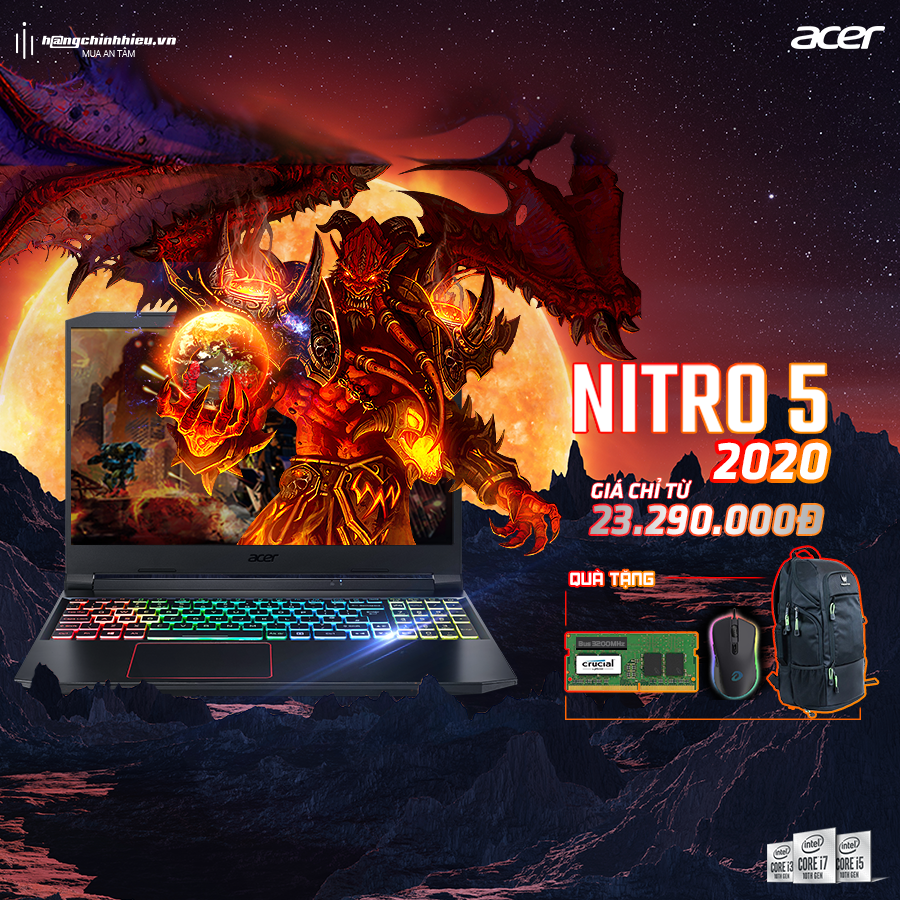 Acer Nitro 5 2020 – Chiếc laptop gaming đáng mua nhất năm 2020
