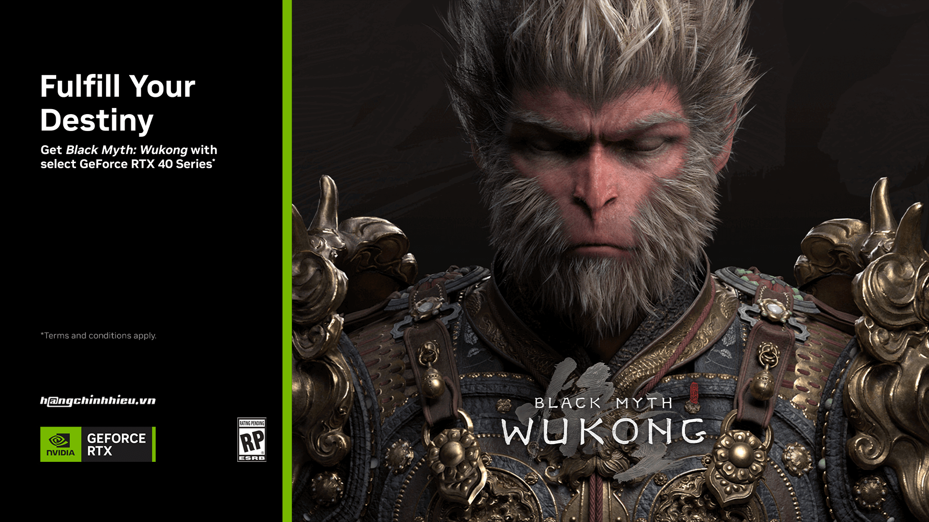 Nhận Ngay Code Game Black Myth: Wukong Khi Mua Laptop GeForce RTX 40 S