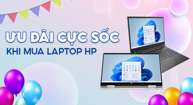 Ưu đãi cực sốc khi mua laptop HP tại chương trình sinh nhật 14 tuổi