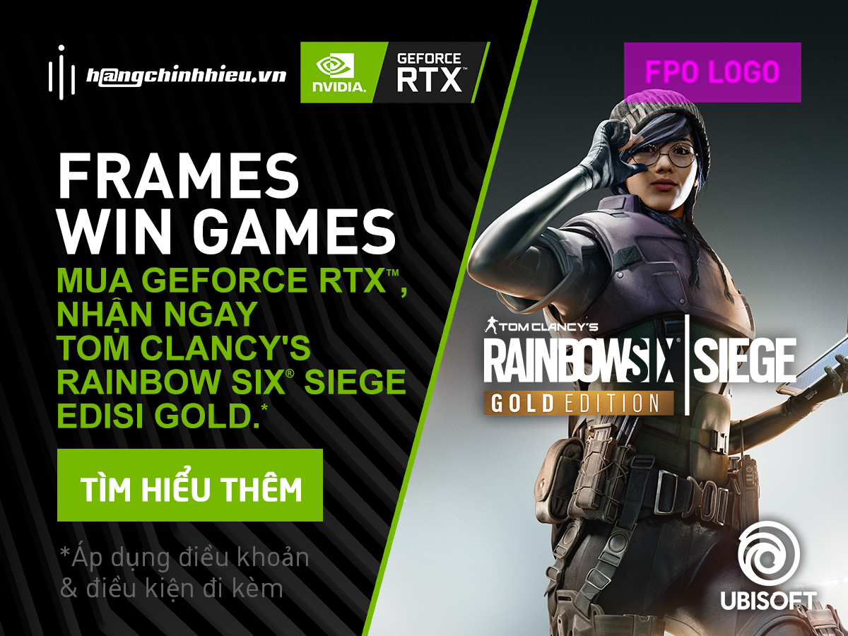 MUA GEFORCE RTX™ SERIES NHẬN NGAY CODE GAME TOM CLANCY’S RAINBOW SIX SEIGE GOLD EDITION