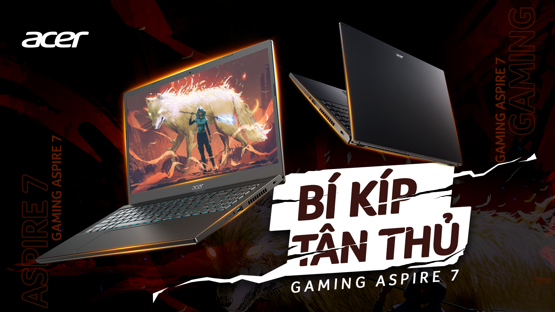 Laptop gaming dưới 20 triệu đáng mua nhất 2023 - Gaming Aspire 7: Core i5 gen 12, RTX 2050 và RTX 3050