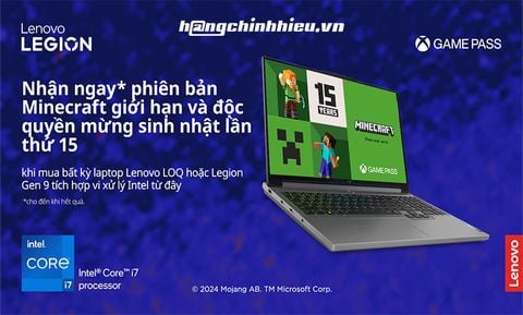 [CTKM] Lenovo x Minecraft 15th Anniversary Celebration từ 15.07 đến 31.08.2024