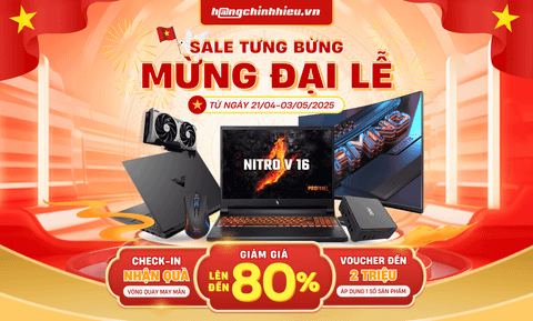 [CTKM]: SALE TƯNG BỪNG, MỪNG ĐẠI LỄ (TỪ 21/4 ĐẾN 3/5/2025)