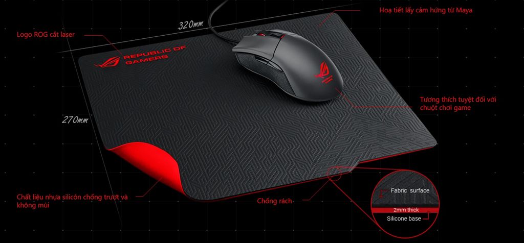 Bàn di chuột ASUS ROG Whetstone
