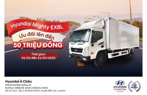 KHUYẾN MÃI THÁNG 3 – HYUNDAI MIGHTY EX8L ƯU ĐÃI LÊN ĐẾN 50 TRIỆU ĐỒNG!