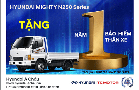 Hyundai New Mighty N250 Series - Khuyến mãi lớn trong tháng 3