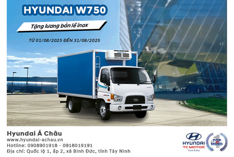 HYUNDAI MIGHTY W750 – ĐA NĂNG, TIẾT KIỆM – TẶNG NGAY LƯƠNG BẢN LỀ INOX