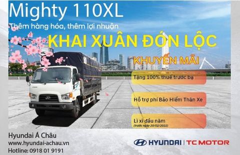 Hyundai 110XL - 7 tấn - Thùng dài 6.25m. Đầu tư ít - Thêm hàng hóa - thêm lợi nhuận