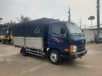 xe tải hyundai new mighty n250 2.5 tấn thùng bạt bửng nhôm