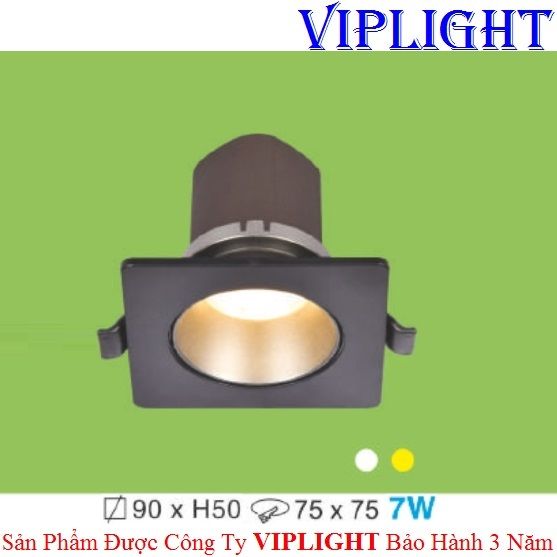 ĐÈN ÂM TRẦN MẶT VUÔNG AT-177 LED 7W / THÂN MÀU ĐEN – ĐÈN HUFA, ĐÈN ...