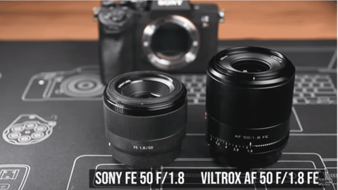 So sánh Viltrox 50mm f.8 for Sony và Sony 50mm f1.8
